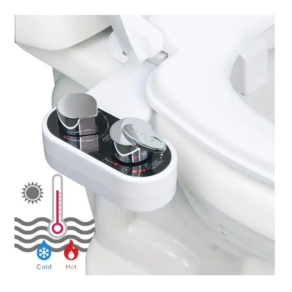 Bidet para inodoro, doble boquilla